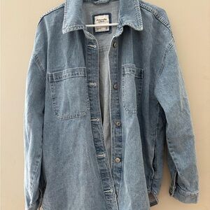 Abercrombie & Fitch Light Blue Denim Shirt